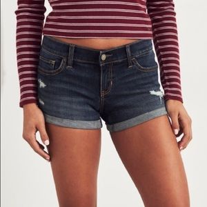 Hollister Distressed Denim Short Shorts